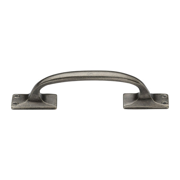 M Marcus - Heritage Brass, Rustic Pewter Offset Cabinet Pull Handle, Cabinet Hardware, Cabinet Pull Handles