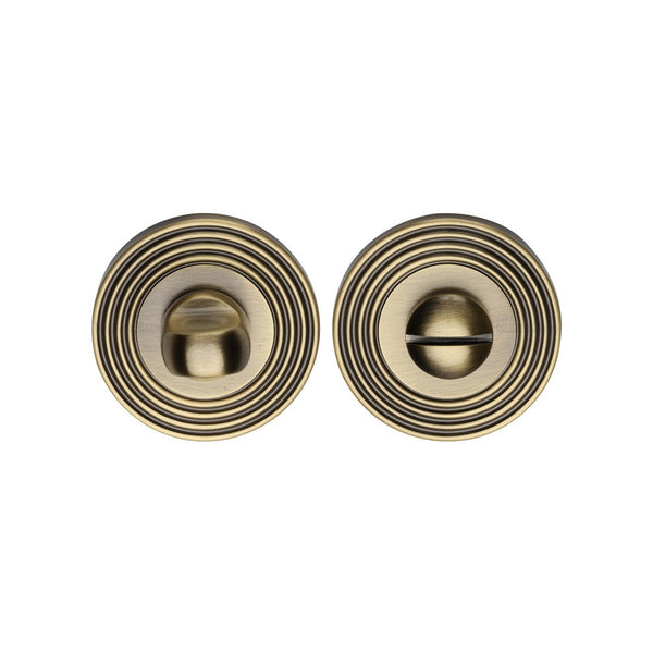 Reeded Thumbturn & Emergency Release - RR4049 by M Marcus - Heritage Brass