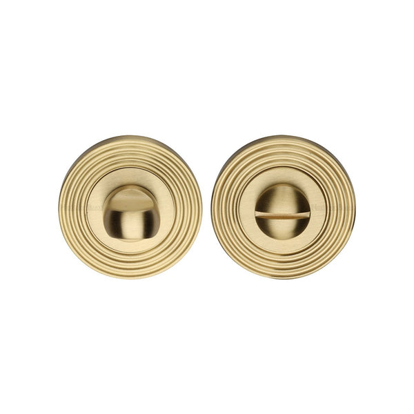 Reeded Thumbturn & Emergency Release - RR4049 by M Marcus - Heritage Brass