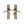 Gio Reeded Door Handle on Plate by M Marcus - Heritage Brass