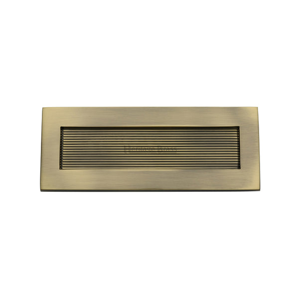 Reeded Letterplate by M Marcus - Heritage Brass