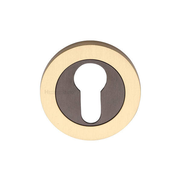 M Marcus - Heritage Brass, Euro Profile Cylinder Escutcheon Round - RS2004, Escutcheons & Privacy Thumbturns, Escutcheons