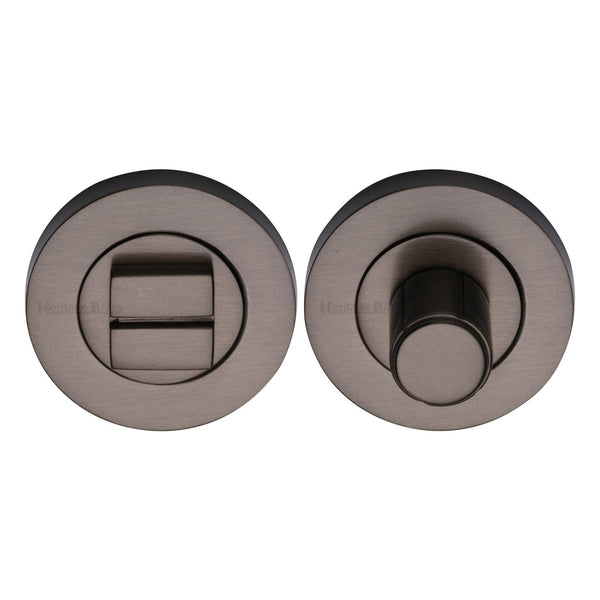 M Marcus - Heritage Brass, Round Bathroom Turn & Release - RS2030, Escutcheons & Privacy Thumbturns, Turn & Release