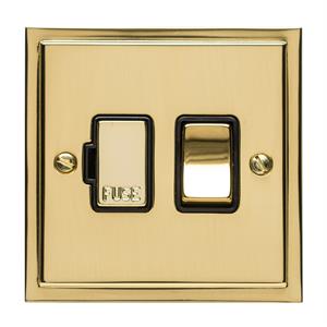 Elite Stepped Plate Range - Polished Brass - Switched Spur (13 Amp)
