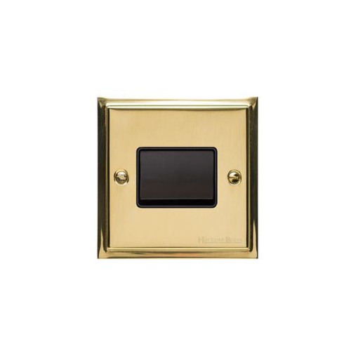 Elite Stepped Plate Range Polished Brass Switches & Sockets, S01 - 6A Triple Pole Fan Isolator Switch by Heritage Brass By M-Marcus