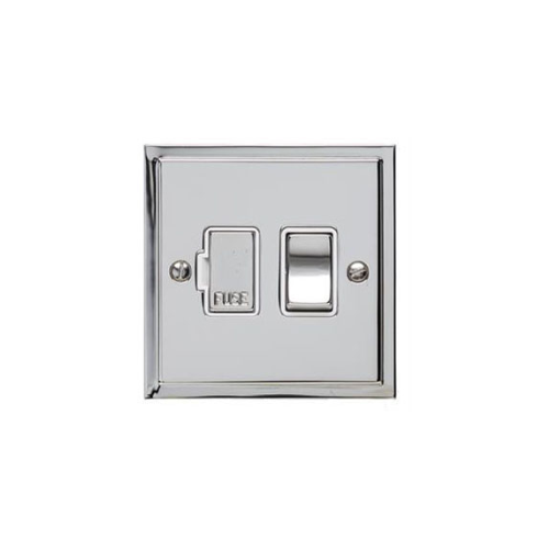 Elite Stepped Plate Range Polished Chrome Switches & Sockets, S02 - Switched Spur (13 Amp) by Heritage Brass By M-Marcus