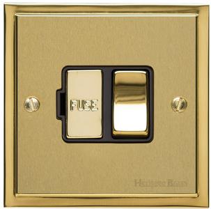 Elite Stepped Plate Range - Satin Brass - Switched Spur (13 Amp)