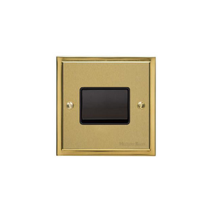 Elite Stepped Plate Range Satin Brass Switches & Sockets, S04 - 6A Triple Pole Fan Isolator Switch by Heritage Brass By M-Marcus