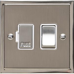 Elite Stepped Plate Range - Satin Nickel - Switched Spur (13 Amp)