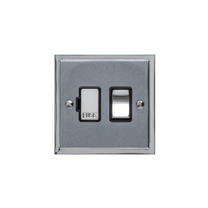 Elite Stepped Plate Range Satin Chrome Switches & Sockets, S03 - Switched Spur (13 Amp) by Heritage Brass By M-Marcus