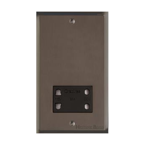 Elite Stepped Plate Range Matt Bronze Switches & Sockets, S09 - Shaver Socket Output Voltage 110/240V by Heritage Brass By M-Marcus