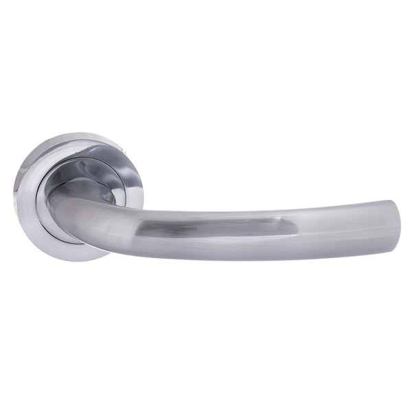 Status Nevada Lever Door Handle on Round Rose