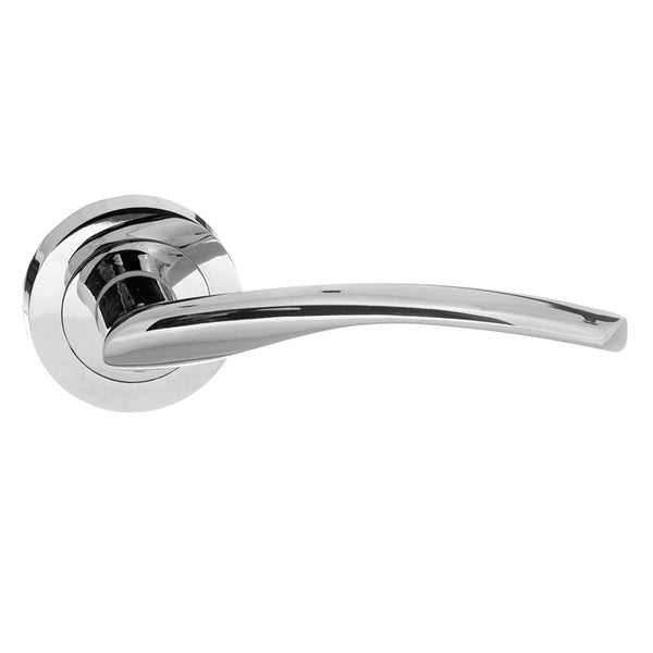 Status Arizona Lever Door Handle on Round Rose by Atlantic Hardware