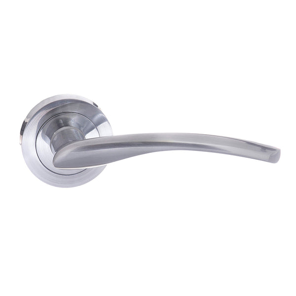 Status Arizona Lever Door Handle on Round Rose by Atlantic Hardware