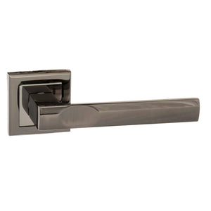 Status Kansas Lever Door Handle on Square Rose by Atlantic Hardware