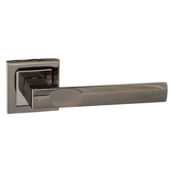 Status Kansas Lever Door Handle on Square Rose by Atlantic Hardware