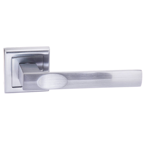 Status Kansas Lever Door Handle on Square Rose by Atlantic Hardware