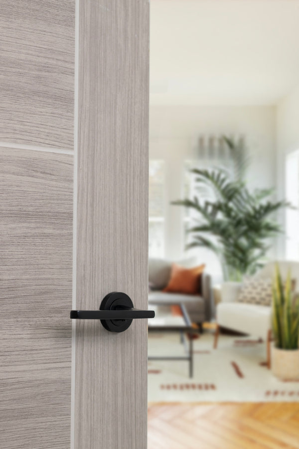 STATUS Alaska Lever Door Handle on Round Rose - additional image