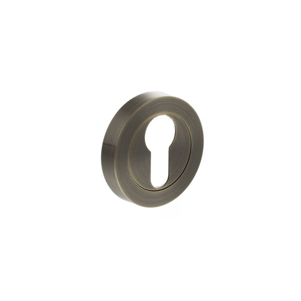Status Euro Escutcheons on Round Rose by Atlantic Hardware
