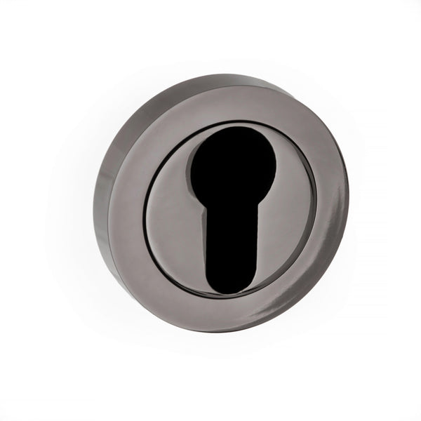 Status Euro Escutcheons on Round Rose by Atlantic Hardware