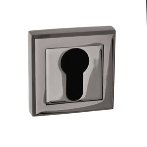 Status Euro Escutcheons on Square Rose by Atlantic Hardware