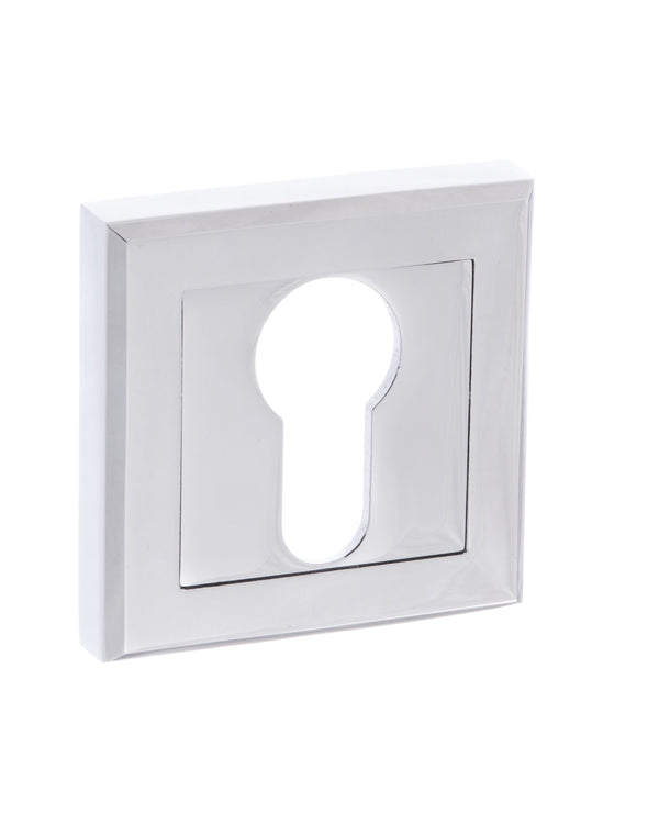 Status Euro Escutcheons on Square Rose by Atlantic Hardware