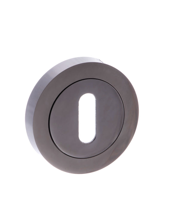 Status Key Escutcheons on Round Rose by Atlantic Hardware