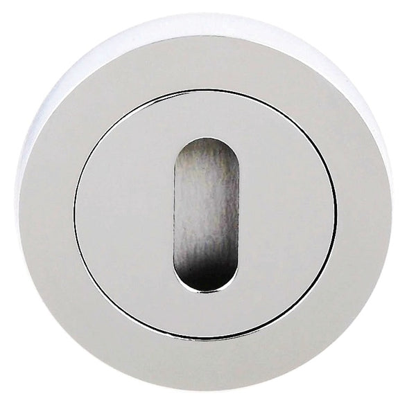 Status Key Escutcheons on Round Rose by Atlantic Hardware