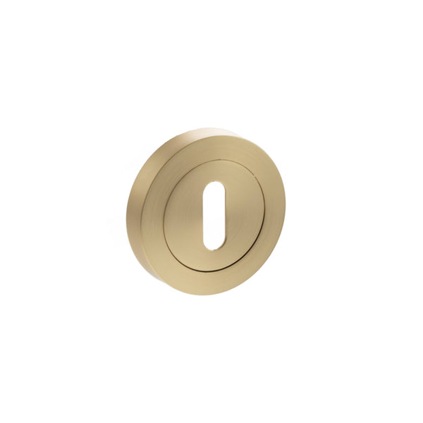 Status Key Escutcheons on Round Rose by Atlantic Hardware