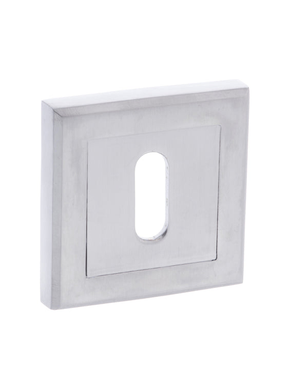 Status Key Escutcheons on Square Rose by Atlantic Hardware