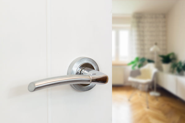 STATUS Indiana Lever Door Handle on Round Rose - additional image