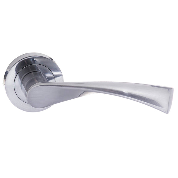 Status Colorado Lever Door Handle on Round Rose