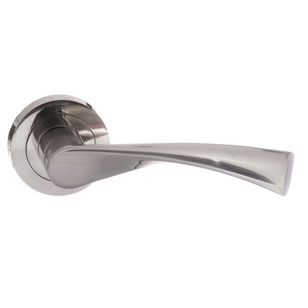 Status Colorado Lever Door Handle on Round Rose