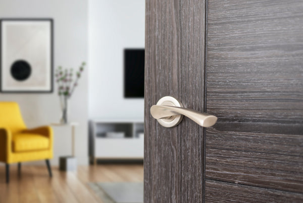 STATUS Colorado Lever Door Handle on Round Rose - additional image
