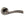Status Texas Lever Door Handle on Round Rose by Atlantic Hardware