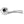 Status Texas Lever Door Handle on Round Rose by Atlantic Hardware