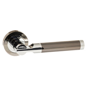 Status Dakota Lever Door Handle on Round Rose by Atlantic Hardware