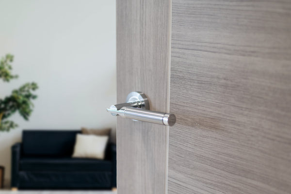 STATUS Dakota Lever Door Handle on Round Rose - additional image