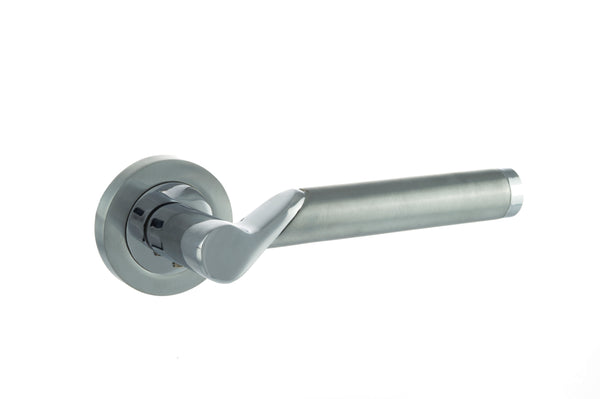 Status Hawaii Lever Door Handle on Round Rose by Atlantic Hardware