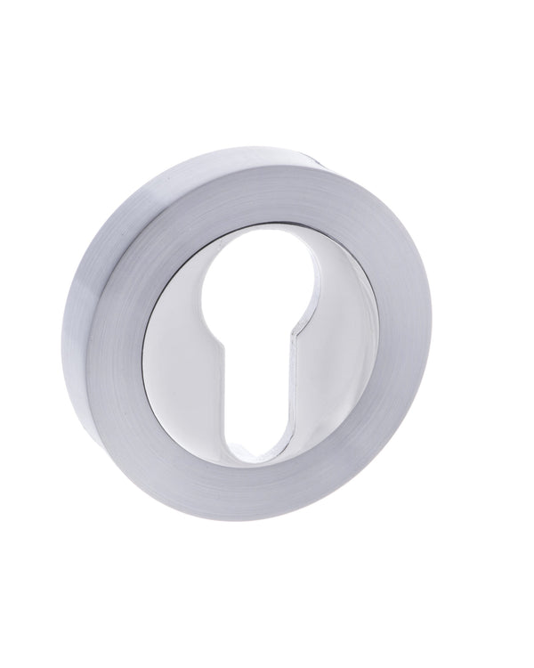 Status Euro Escutcheons on Round Rose by Atlantic Hardware