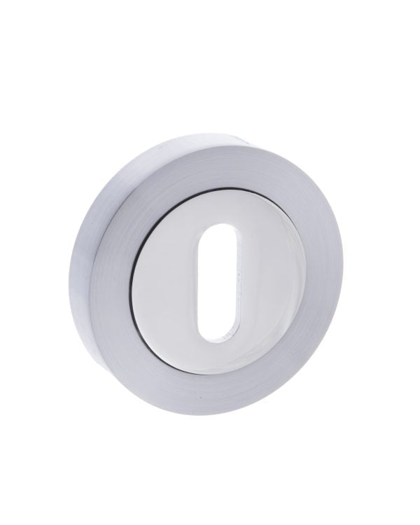 Mediterranean Key Escutcheons on Round Rose by Atlantic Hardware
