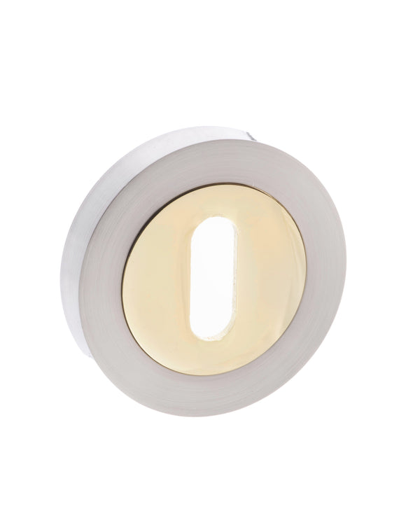 Status Key Escutcheons on Round Rose by Atlantic Hardware