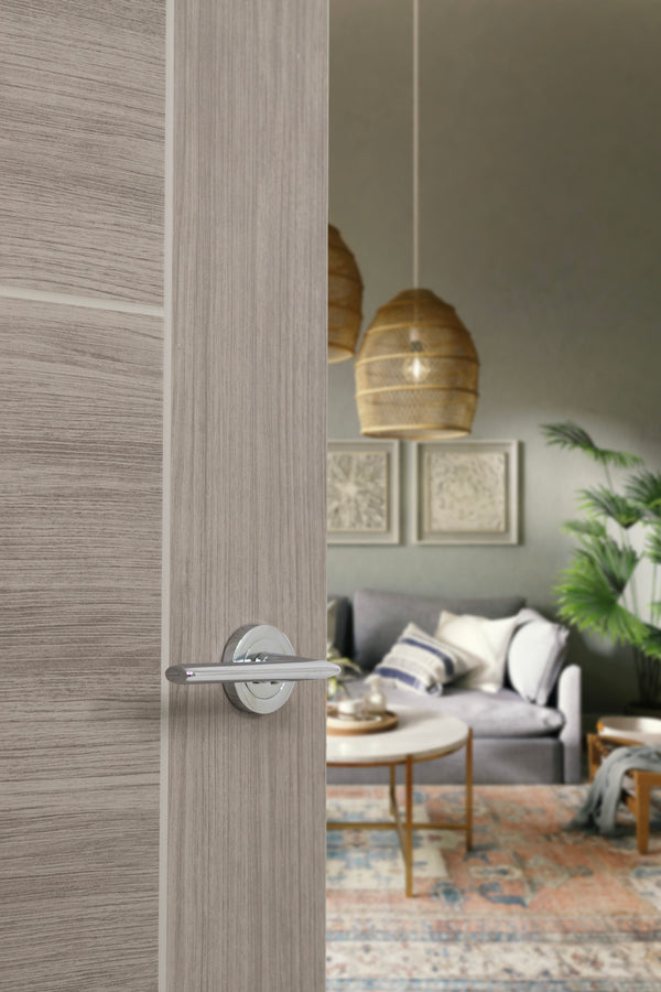 STATUS Alabama Lever Door Handle on Round Rose - additional image