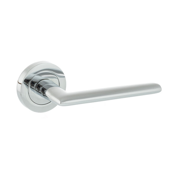 Status Alabama Lever Door Handle on Round Rose by Atlantic Hardware