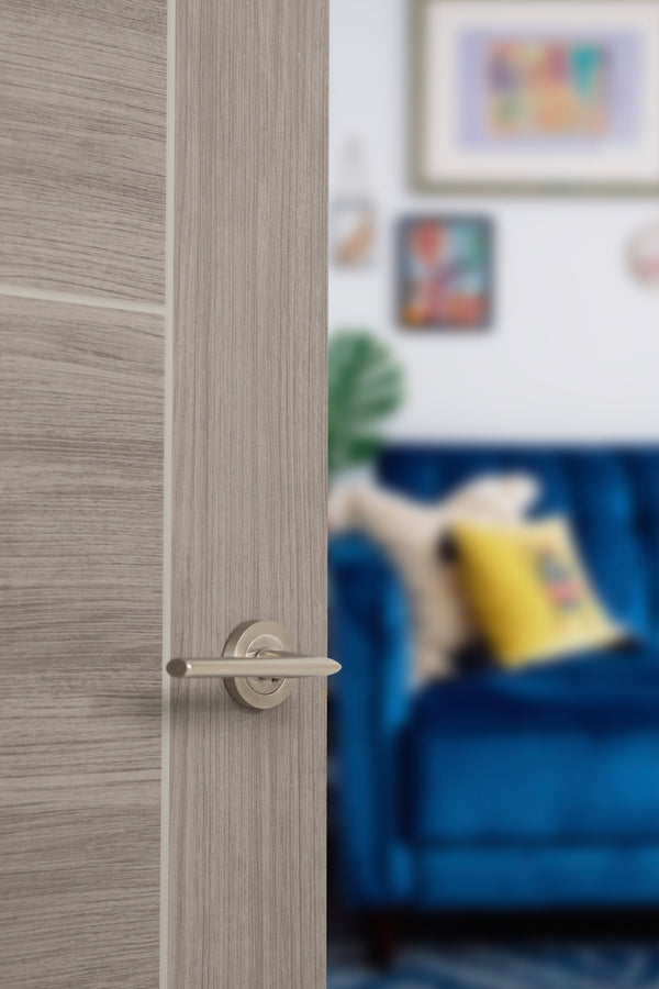 STATUS Alabama Lever Door Handle on Round Rose - additional image