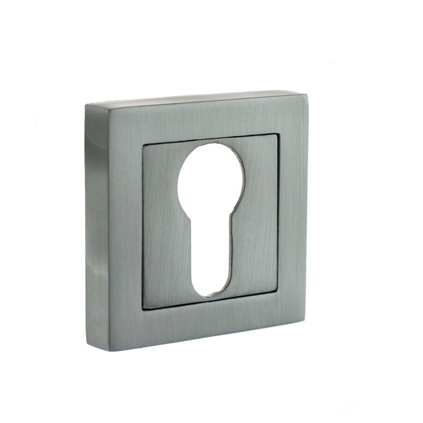 Status Euro Escutcheons on S4 Square Rose by Atlantic Hardware