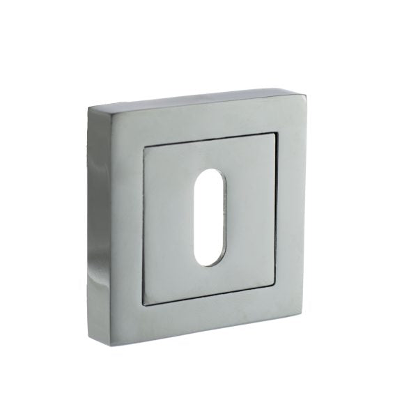 Status Key Escutcheons on S4 Square Rose by Atlantic Hardware