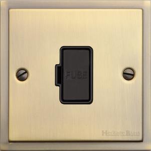 Elite Stepped Plate Range - Antique Brass - Unswitched Spur (13 Amp)
