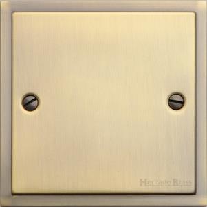 Elite Stepped Plate Range - Antique Brass - Single Blank Plate