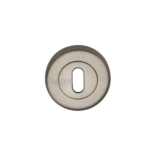 Sorrento Standard Key Escutcheon Round by M Marcus - Heritage Brass